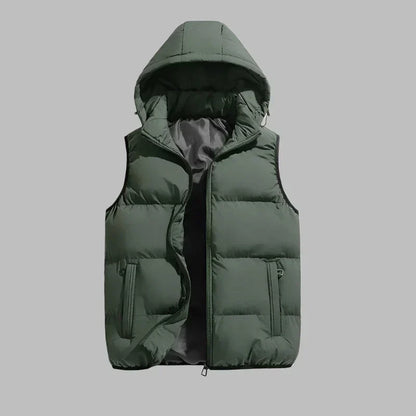 HUGO Hooded Bodywarmer | Padded Mid Jacket Gilet with Removable Hood for Men-6