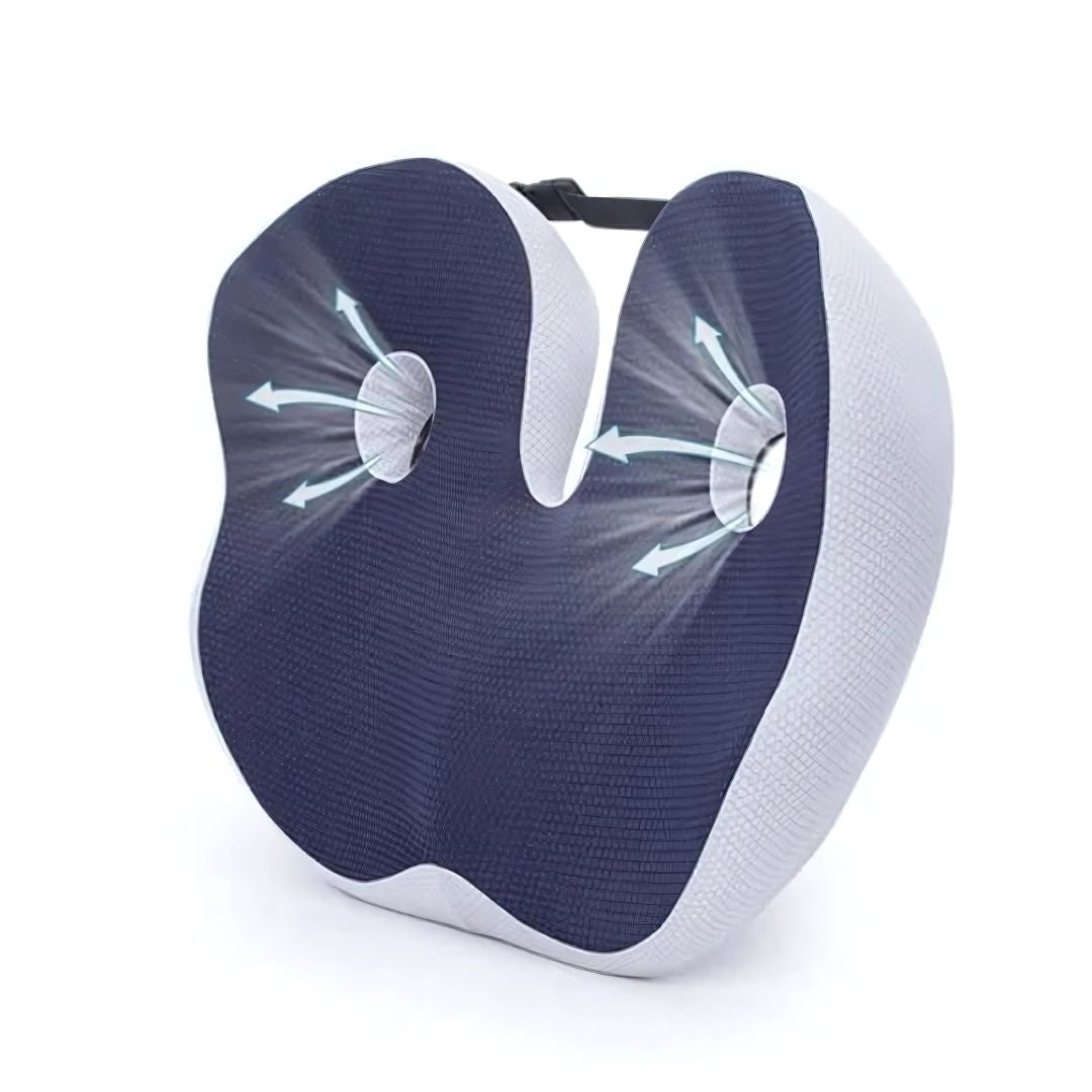 SitSmart Adjustable Memory Foam Sit Bone Relief | Seat Cushion for Tailbone Pressure Pain - Posture Support in Office Chairs 6