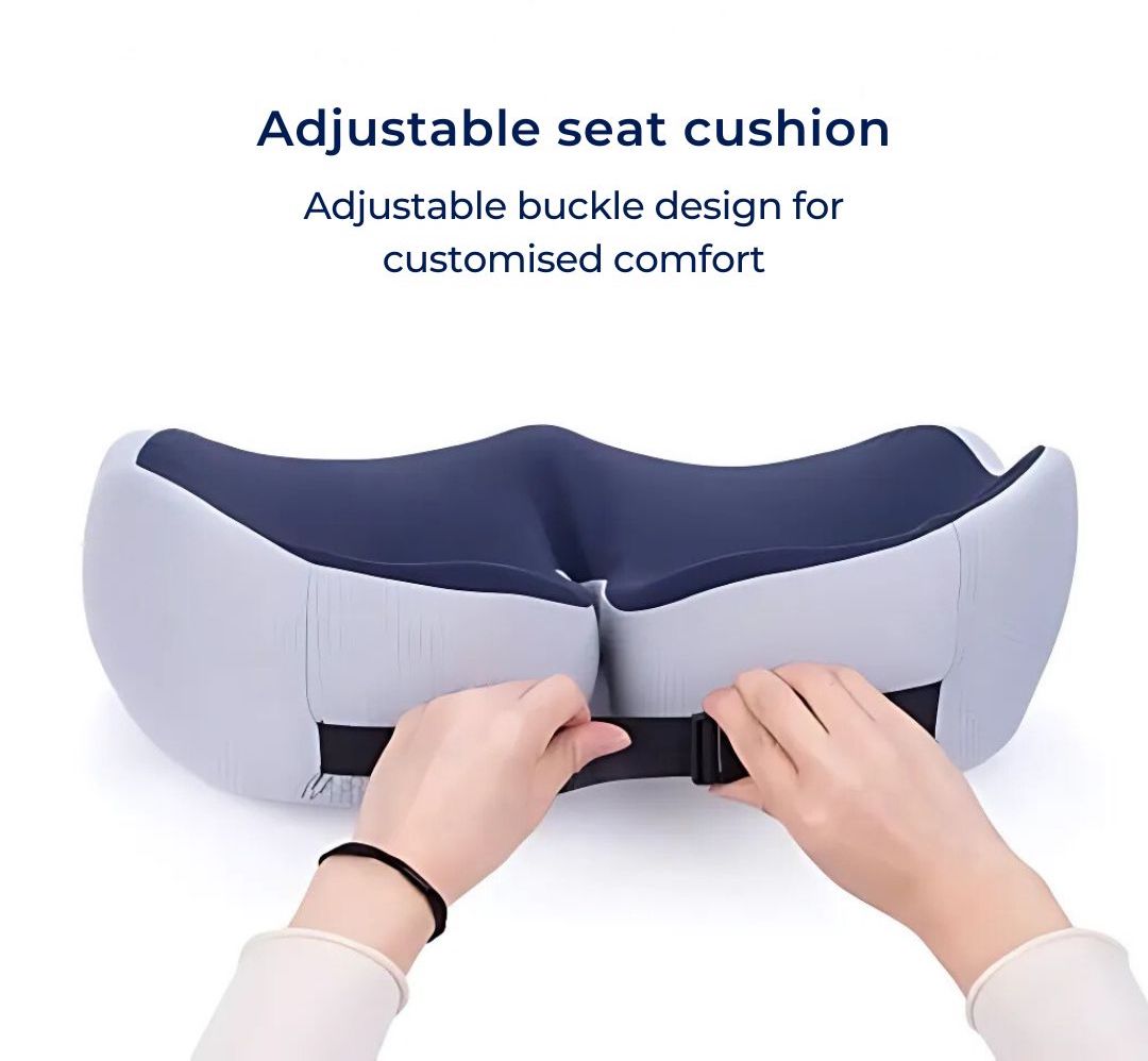 SitSmart Adjustable Memory Foam Sit Bone Relief | Seat Cushion for Tailbone Pressure Pain - Posture Support in Office Chairs 7