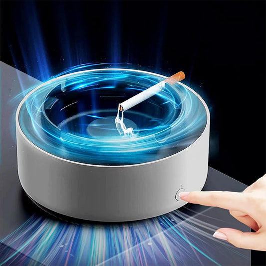 Smoke removal air purifier ashtray with advanced filtration system - stylish inner smell siminator for clean air 0