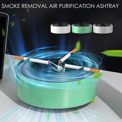Smoke removal air purifier ashtray with advanced filtration system - stylish inner smell siminator for clean air 2