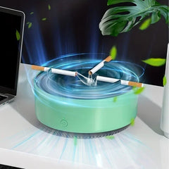 Smoke removal air purifier ashtray with advanced filtration system - stylish inner smell siminator for clean air 3