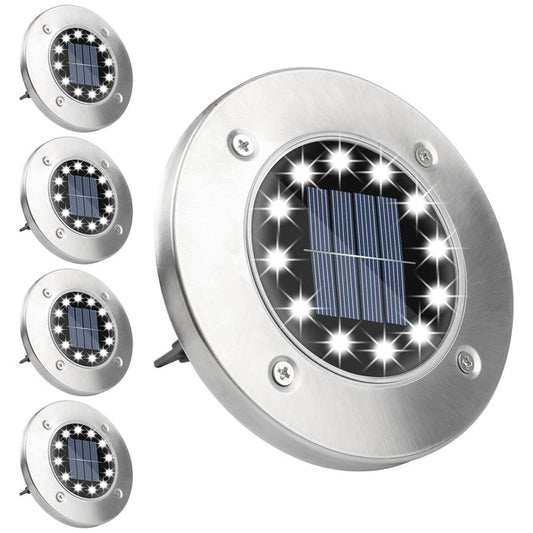 Solar-powered LED garden lights with twilight sensor – weatherproof and energy-efficient for outdoor areas 0