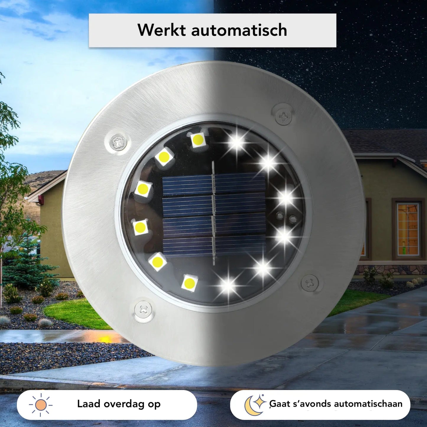 Solar-powered LED garden lights with twilight sensor – weatherproof and energy-efficient for outdoor areas 3