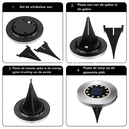 Solar-powered LED garden lights with twilight sensor – weatherproof and energy-efficient for outdoor areas 5