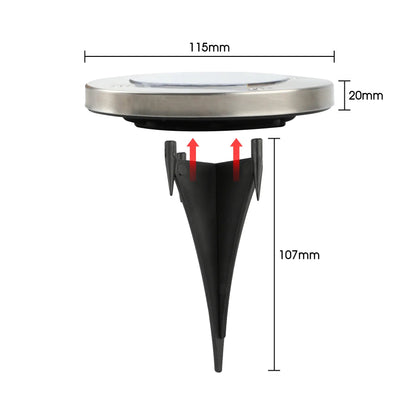 Solar-powered LED garden lights with twilight sensor – weatherproof and energy-efficient for outdoor areas 6
