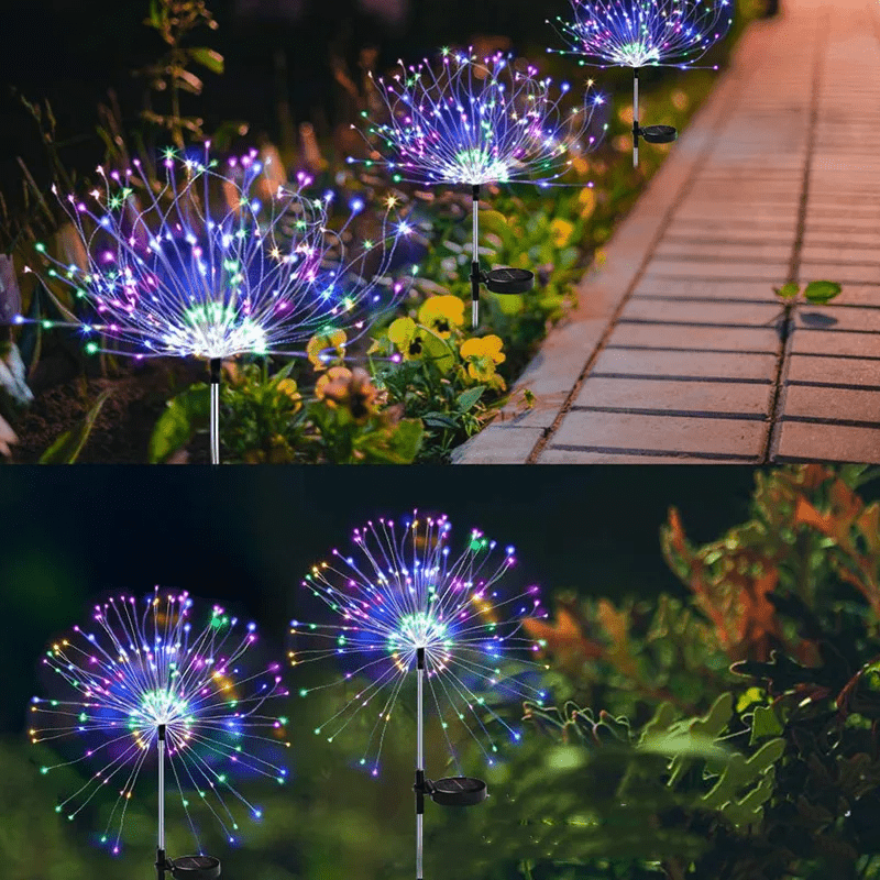 Solar-powered garden lights with flexible copper wire lighting – warm white and RGB LED, waterproof, 100 LEDs, 10 meters long 1