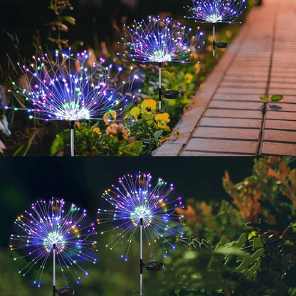 Solar-powered garden lights with flexible copper wire lighting – warm white and RGB LED, waterproof, 100 LEDs, 10 meters long 1