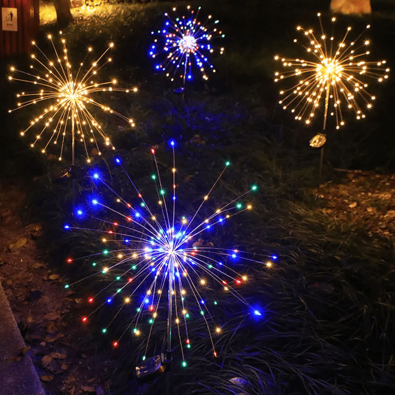 Solar-powered garden lights with flexible copper wire lighting – warm white and RGB LED, waterproof, 100 LEDs, 10 meters long 2