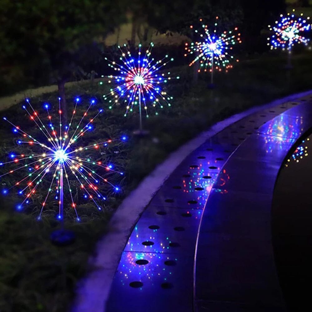 Solar-powered garden lights with flexible copper wire lighting – warm white and RGB LED, waterproof, 100 LEDs, 10 meters long 4