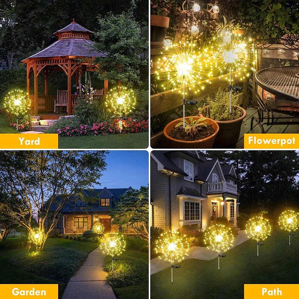 Solar-powered garden lights with flexible copper wire lighting – warm white and RGB LED, waterproof, 100 LEDs, 10 meters long 6