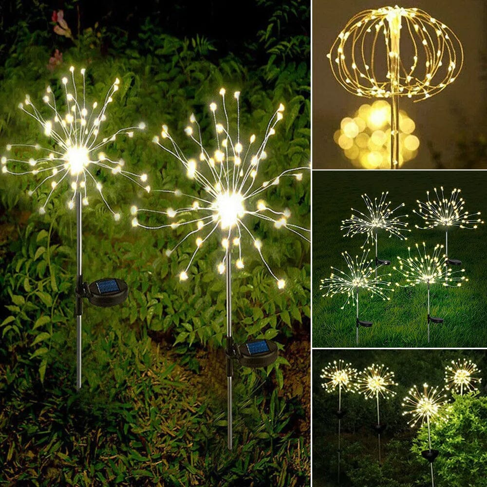 Solar-powered garden lights with flexible copper wire lighting – warm white and RGB LED, waterproof, 100 LEDs, 10 meters long 8