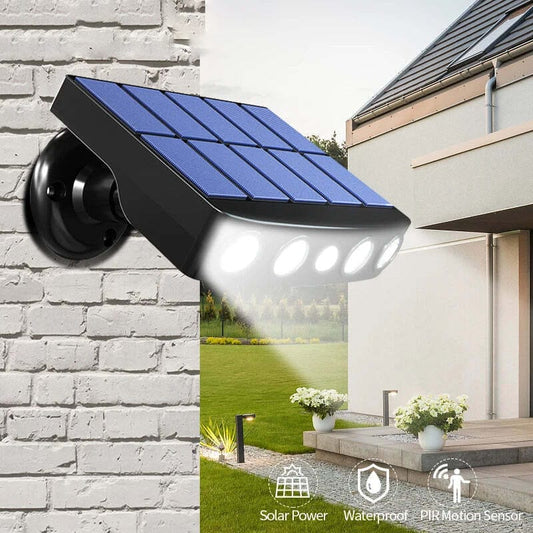 Solar-powered outdoor light with PIR motion sensor – IP68 waterproof, energy-efficient outdoor lights for security and convenience 0