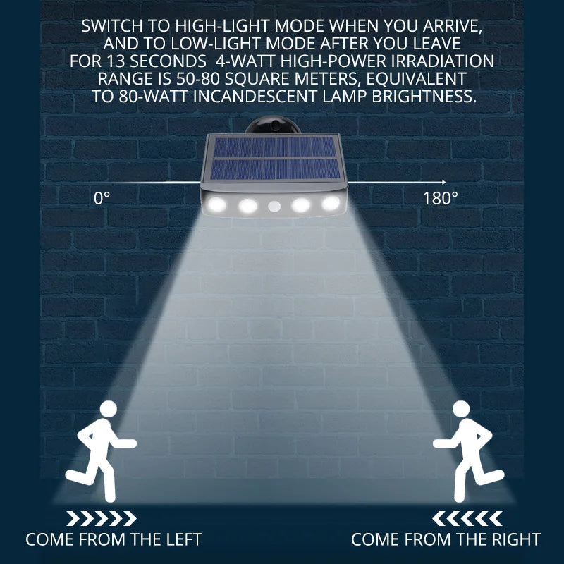 Solar-powered outdoor light with PIR motion sensor – IP68 waterproof, energy-efficient outdoor lights for security and convenience 2