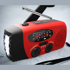SolarWave | Solar-Powered Emergency Hand Crank Radio for Outdoor Use 0