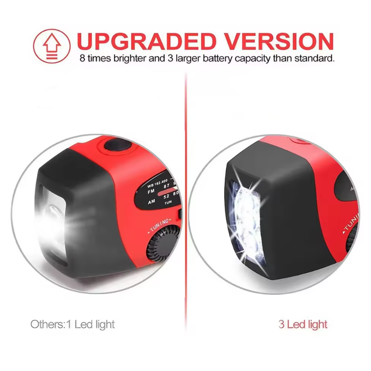 SolarWave | Solar-Powered Emergency Hand Crank Radio for Outdoor Use 4