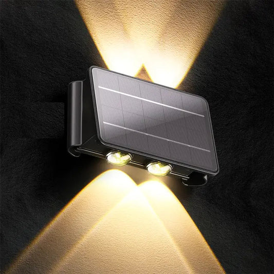 Solar Wall Lamp Waterproof with Up and Down Light for Garden, Stairs and Fences – Solar Powered Outdoor Lighting 0