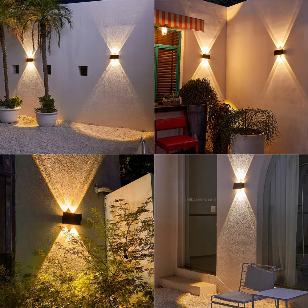 Solar Wall Lamp Waterproof with Up and Down Light for Garden, Stairs and Fences – Solar Powered Outdoor Lighting 1