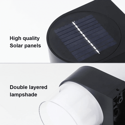 Solar Wall Light for Outdoors – Waterproof, Energy Efficient, Modern Design, IP65, 4W LED Lighting 4