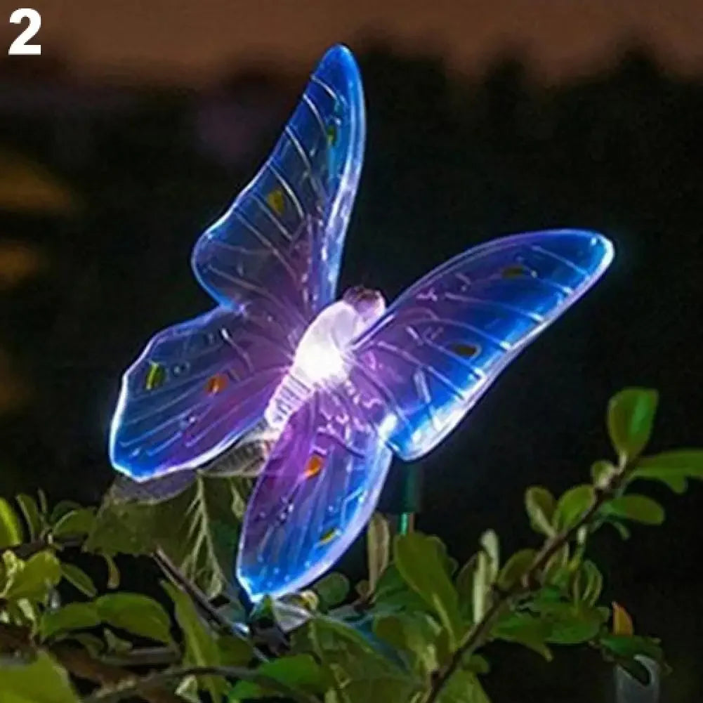 Solar garden lamp with hummingbird, butterfly and dragonfly – weatherproof, environmentally friendly design for charming outdoor lighting 4