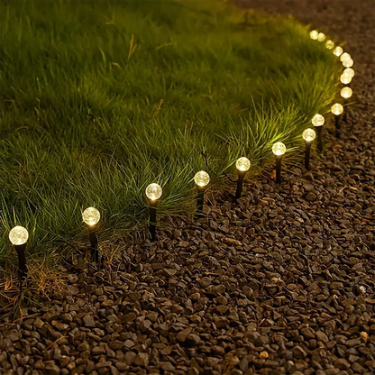 Solar garden lights with 30 LEDs – Weatherproof mini lights in warm white with 8 lighting modes for outdoor areas 1
