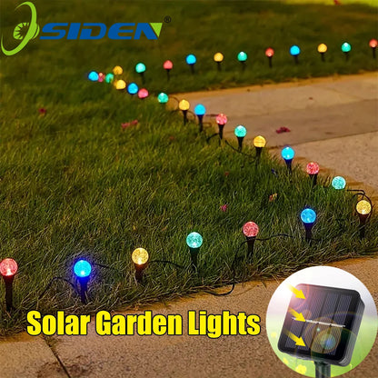 Solar garden lights with 30 LEDs – Weatherproof mini lights in warm white with 8 lighting modes for outdoor areas 2