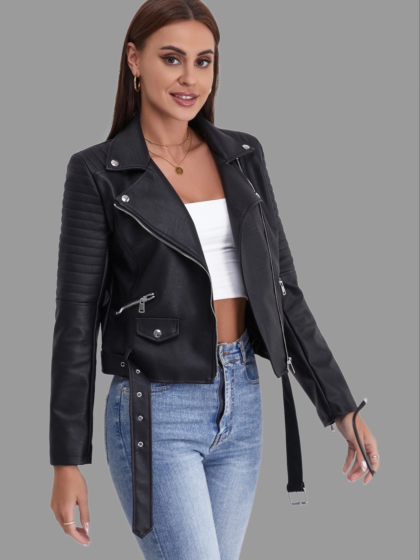 Sophia | Trendy Biker Jacket 1