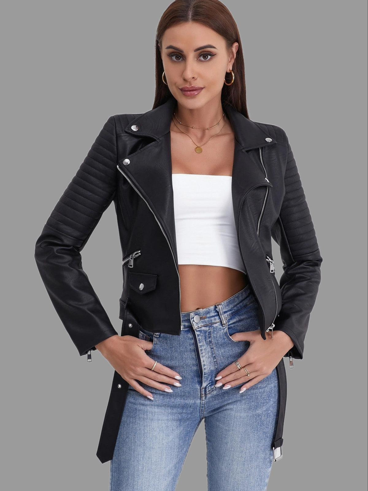 Sophia | Trendy Biker Jacket 4