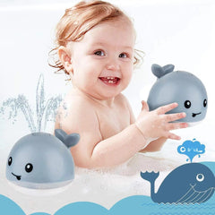 SplashTale | Whale Bath Toy with LED Water Sprayer and Automatic Fountain Effect 3