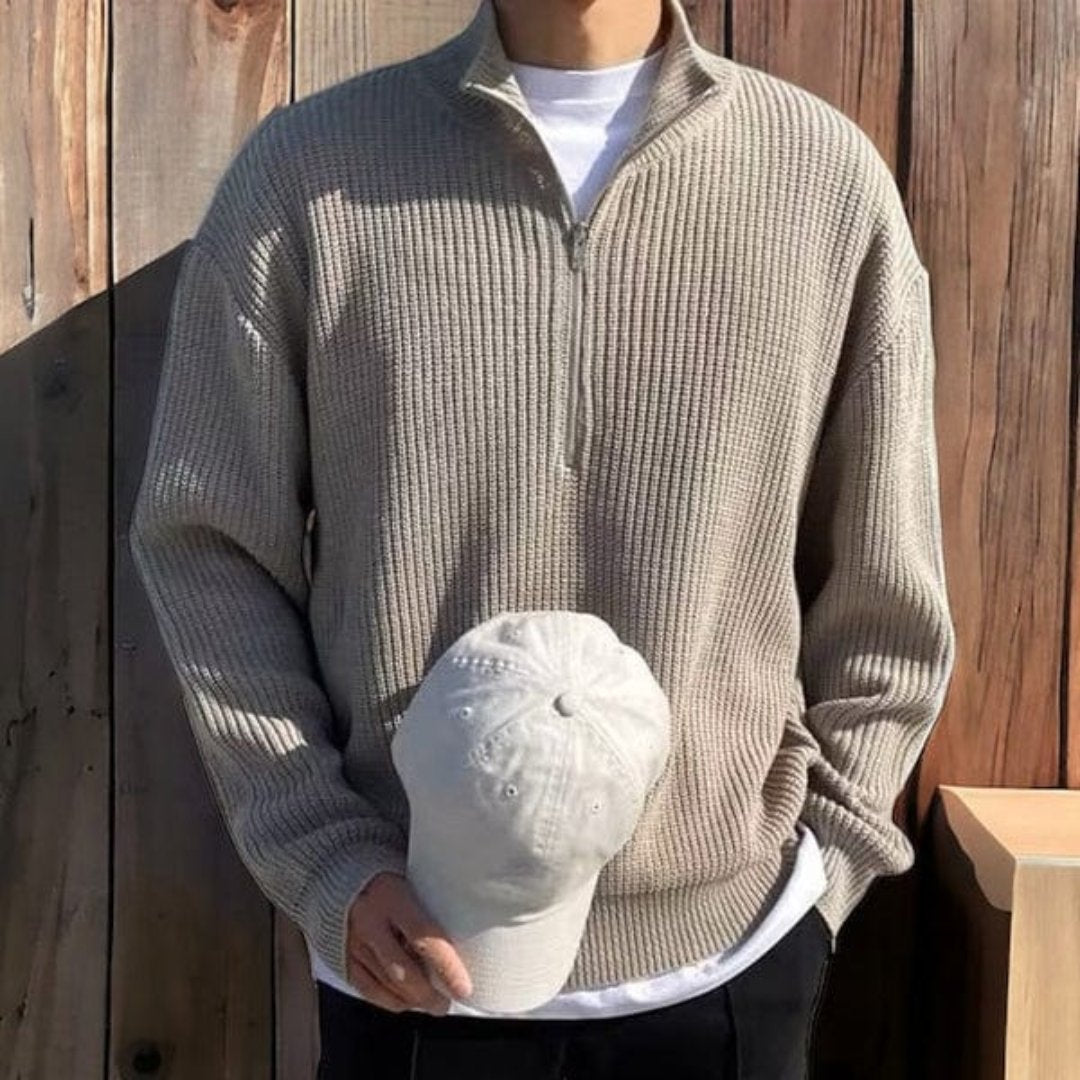 Stephen | Essential Quarter-Zip Knit Sweater 4