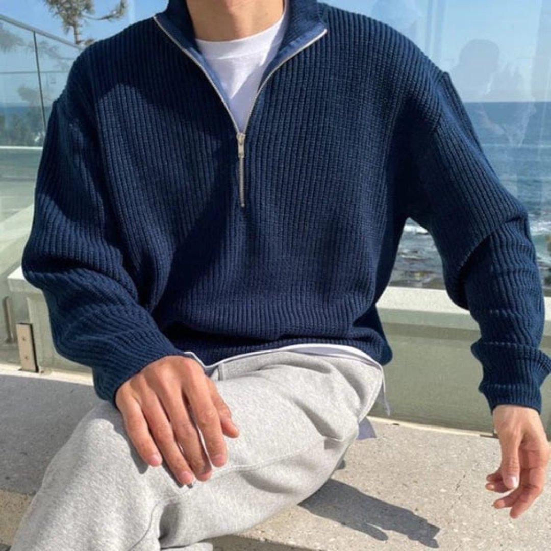 Stephen | Essential Quarter-Zip Knit Sweater 5