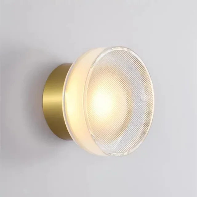 Stylish round wall light with LED - Black, 15W Modern design for living room and bedroom 6