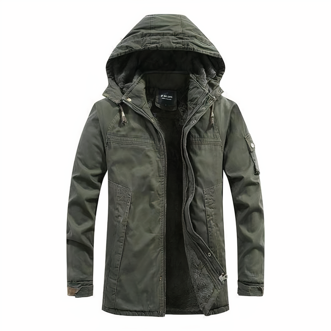 Stylish winter jacket with hood for men | Warm 0