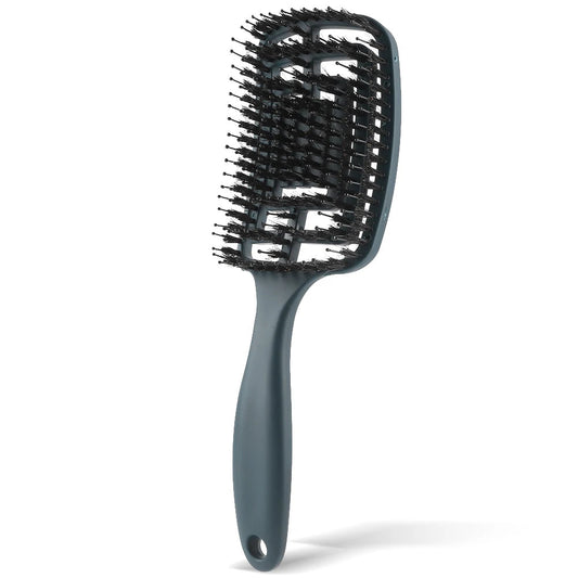 TangleFree - Nylon Bristle Detangler Brush for Curved Styling 0