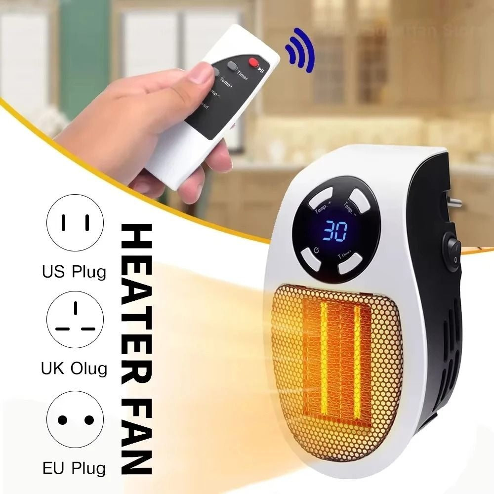 ThermoWave | Wall-Mounted Ceramic Heater with Remote Control and Fast Heating 3