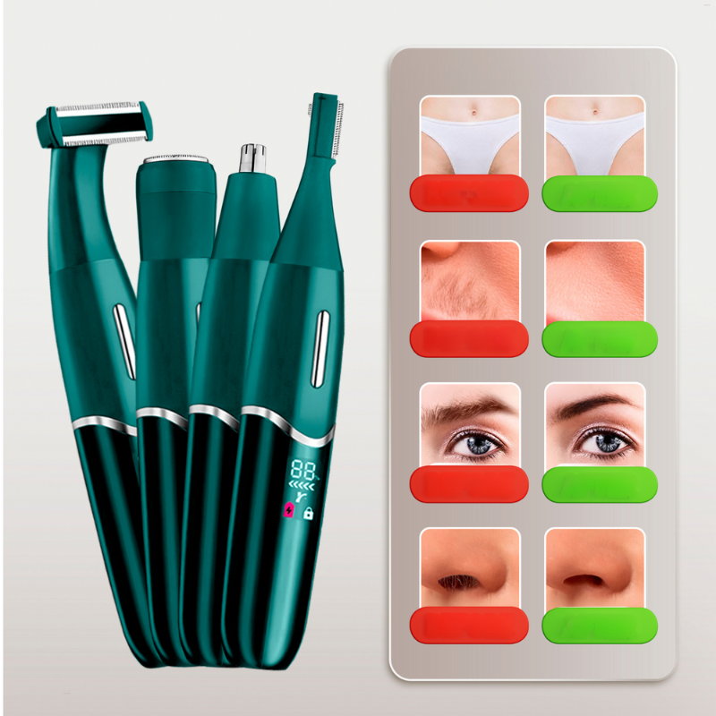 TrimEase - 4-in-1 Bikini Trimmer in Classic Green 3