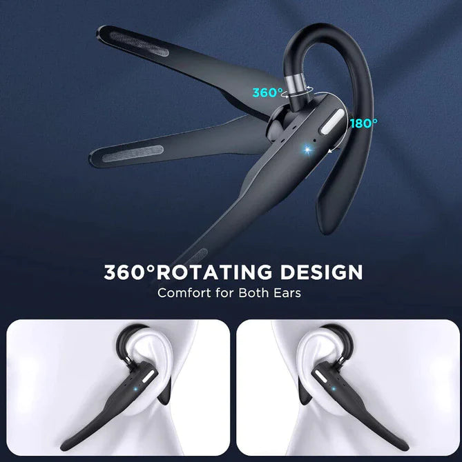 Trucker Dual Mic Wireless Bluetooth 5.1 Noise Cancelling Headset/Earpiece 4