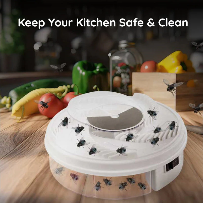 USB Silent Fly Trap | Eco-Friendly, Non-Toxic & Effective for Home and Outdoor Use 4