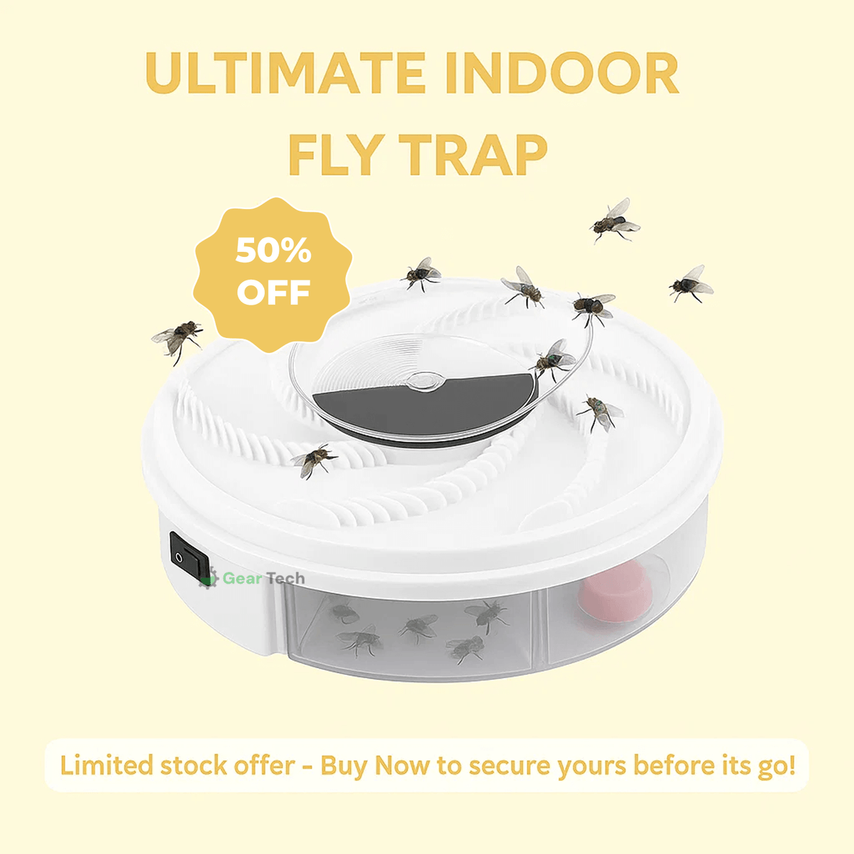 USB Silent Fly Trap | Eco-Friendly, Non-Toxic & Effective for Home and Outdoor Use 7