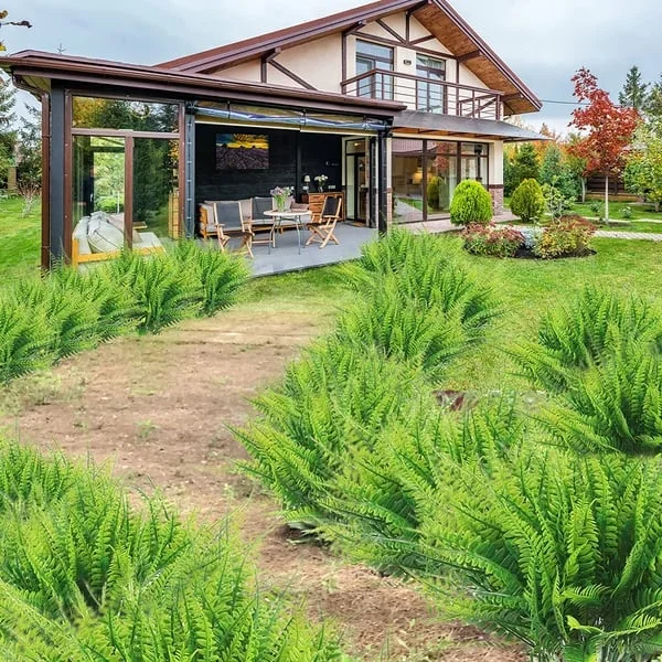 UV-Resistant Lifelike Artificial Boston Fern – Perfect for Outdoor Décor 6