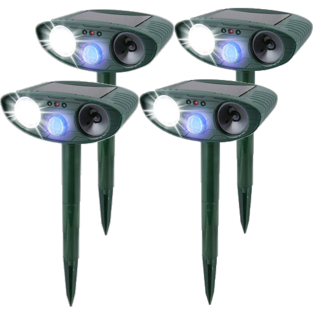 Ultrasonic Rabbit Repeller – Solar Powered and Flashing Light – Get Rid of Rabbits 8