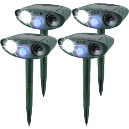 Ultrasonic Rabbit Repeller – Solar Powered and Flashing Light – Get Rid of Rabbits 8