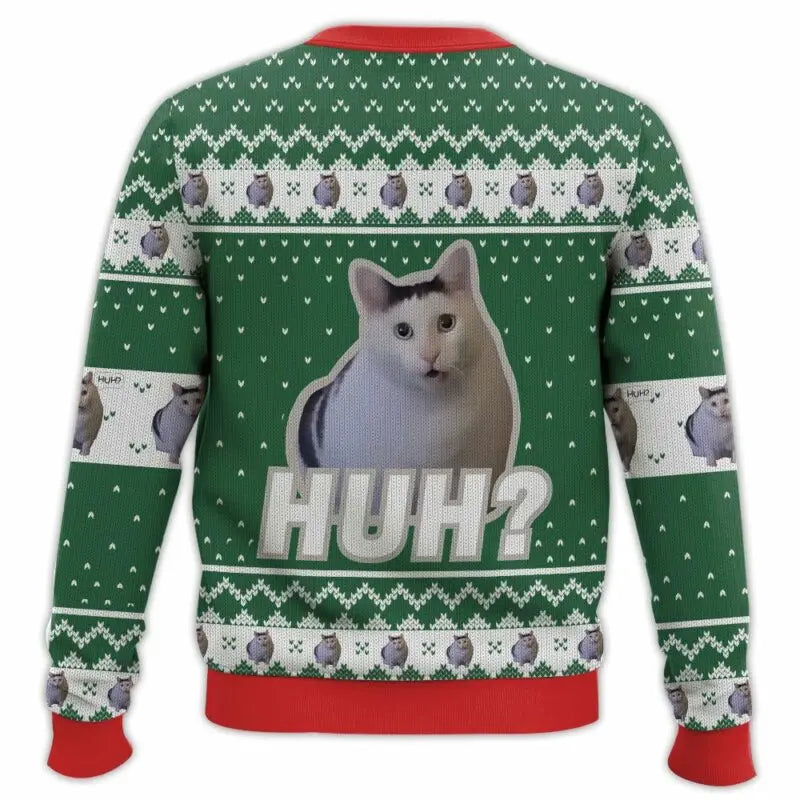 Unisex Christmas sweater with cat motif | Warm 1