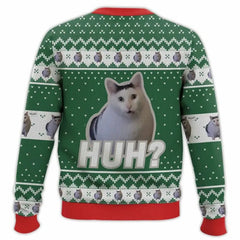 Unisex Christmas sweater with cat motif | Warm 1