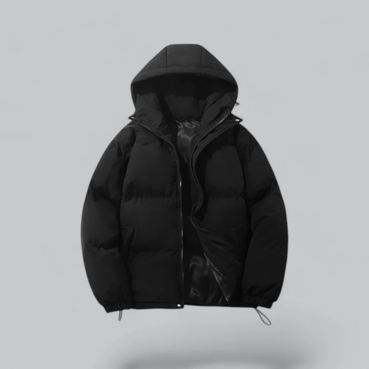 Unisex buffer short hood jacket | zipper 0