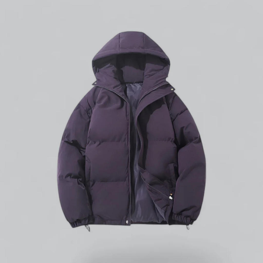 Unisex buffer short hood jacket | zipper 7