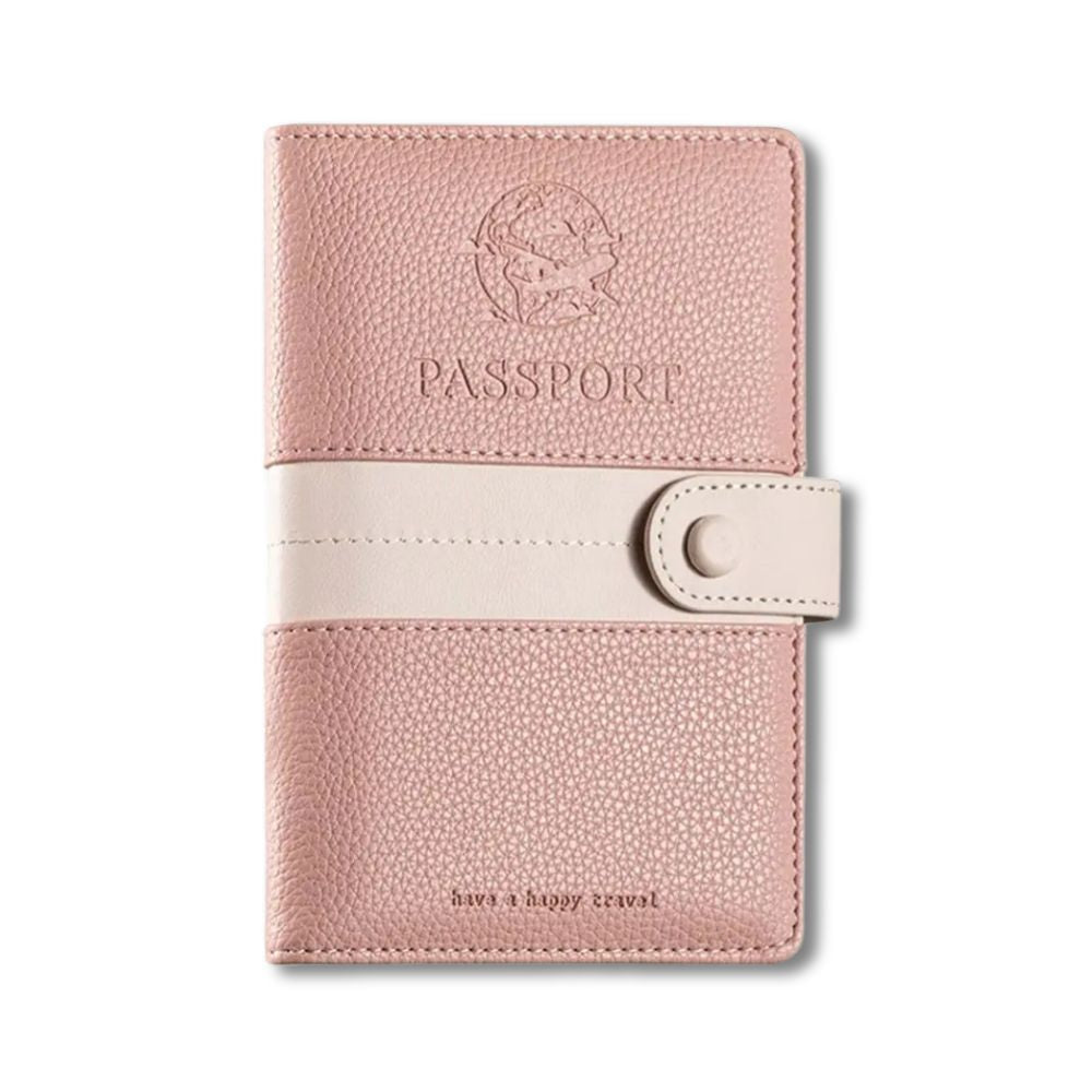 Tallulah | Light Faux Leather Passport Holder Travel Wallet 1