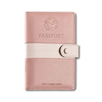Tallulah | Light Faux Leather Passport Holder Travel Wallet 1