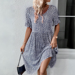  Nola | Elegant Dress with Polka Dots-1