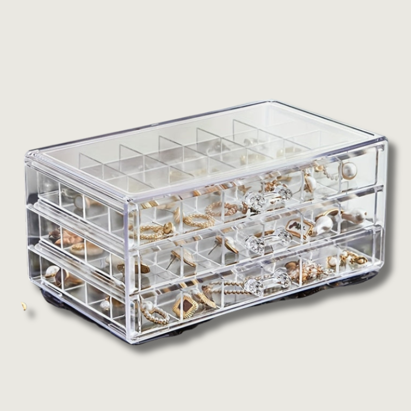 JewelVault - 3-Layer Ring & Earring Organizer-2